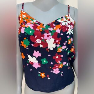 Tucker NYC new with tags tank top in indigo botanical falls